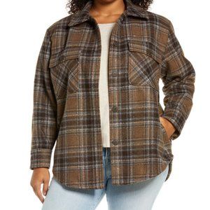 NWT Treasure & Bond Plaid Shirt-Jacket